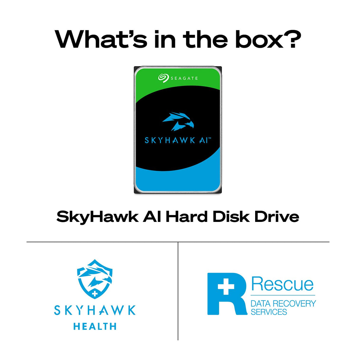 Seagate Skyhawk 4TB Video Internal Hard Drive HDD – 3.5 Inch SATA 6Gb/s 64MB Cache for DVR NVR Security Camera System with Drive Health Management and in-House Rescue Services (ST4000VXZ16/016)