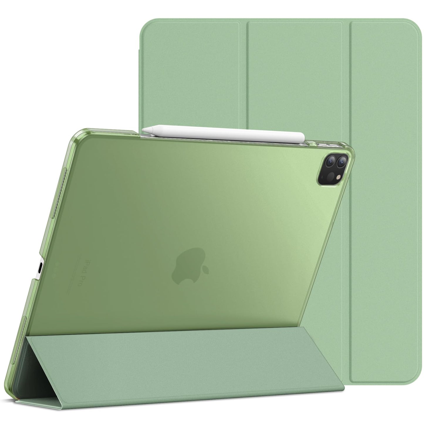 JETech Case for iPad Pro 12.9-Inch (2020/2018 Model, 4th/3rd Generation), Compatible with Pencil, Cover Auto Wake/Sleep (Black)