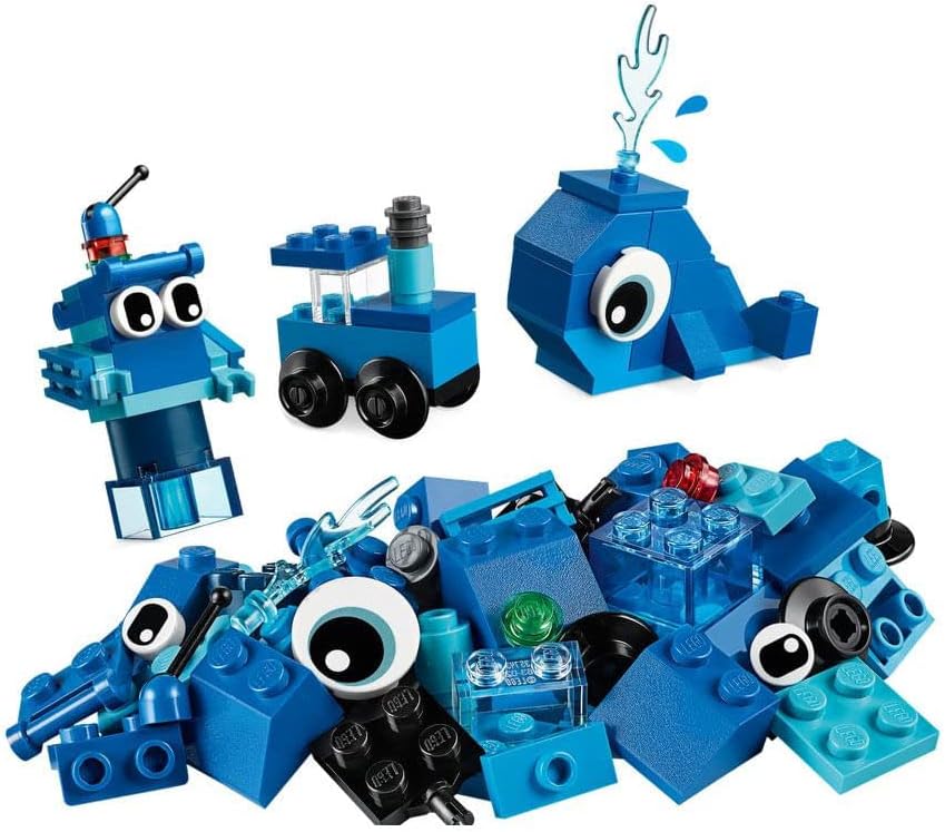 LEGO Classic Creative Blue Bricks 11006 Kids’ Building Toy Starter Set with Blue Bricks to Inspire Imaginative Play (52 Pieces)