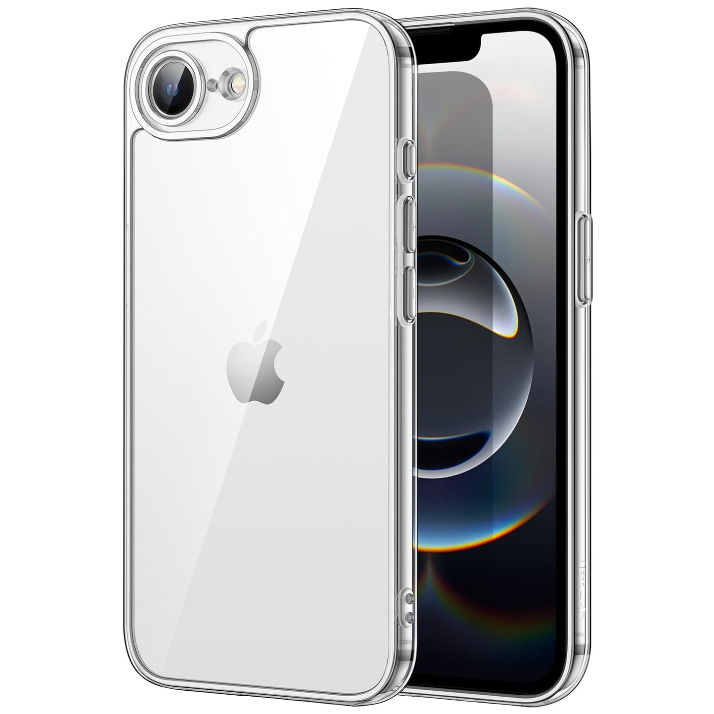 JETech Case for iPhone 16 6.1-Inch, Non-Yellowing Shockproof Phone Bumper Cover, Anti-Scratch Clear Back (Clear)