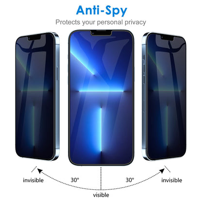 JETech Privacy Screen Protector for iPhone 17e (2026) / iPhone 16e / iPhone 13/13 Pro, Anti Spy Tempered Glass Film, 6.1-Inch Display, 2-Pack