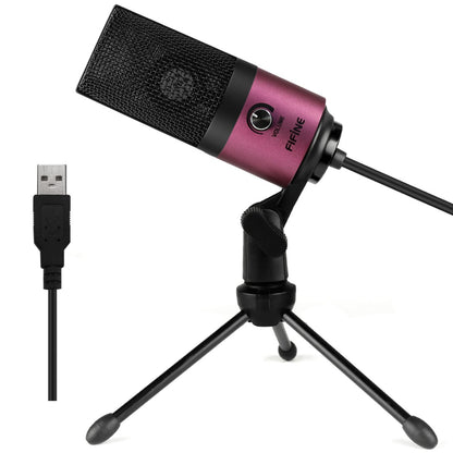 FIFINE USB Microphone, Metal Condenser Recording Microphone for MAC OS, Windows, Cardioid Laptop Mic for Recording Vocals, Voice Overs, Streaming, Meeting and YouTube Videos-K669B