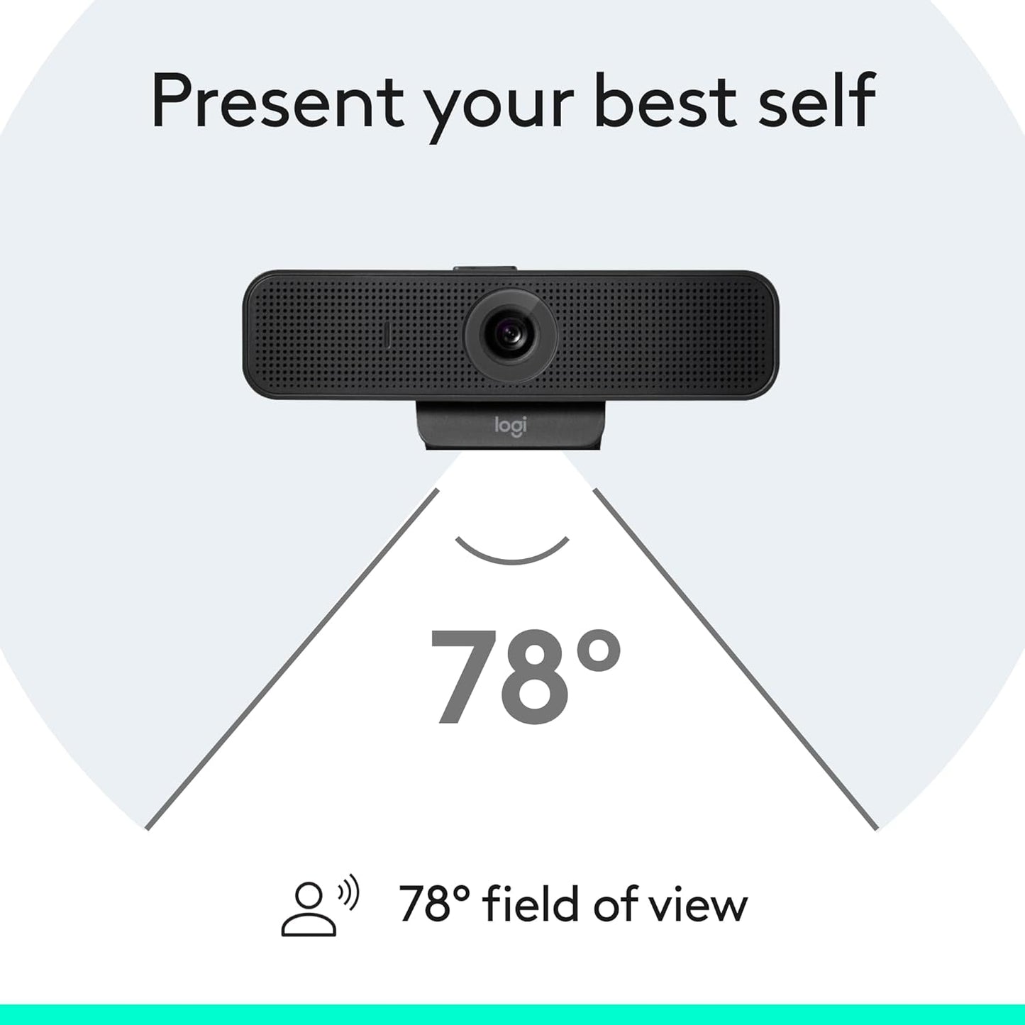 Logitech C925e Business Webcam, HD 1080p/30fps Video, Light Correction, Autofocus, Clear Audio, Privacy Shutter, Works with Microsoft Teams, Google Meet, Skype, WebEx, Cisco - Black