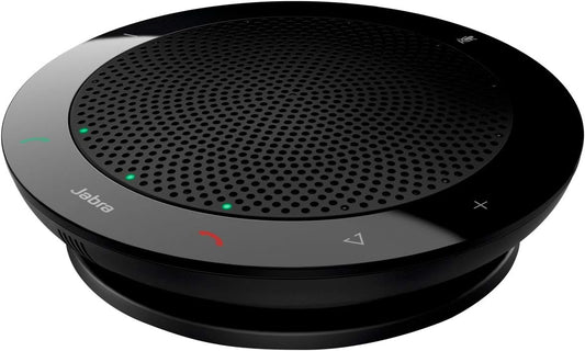 Jabra Speak 410 Corded Speakerphone for Softphones – Easy Setup, Portable USB Speaker for Holding Meetings Anywhere with Outstanding Sound Quality