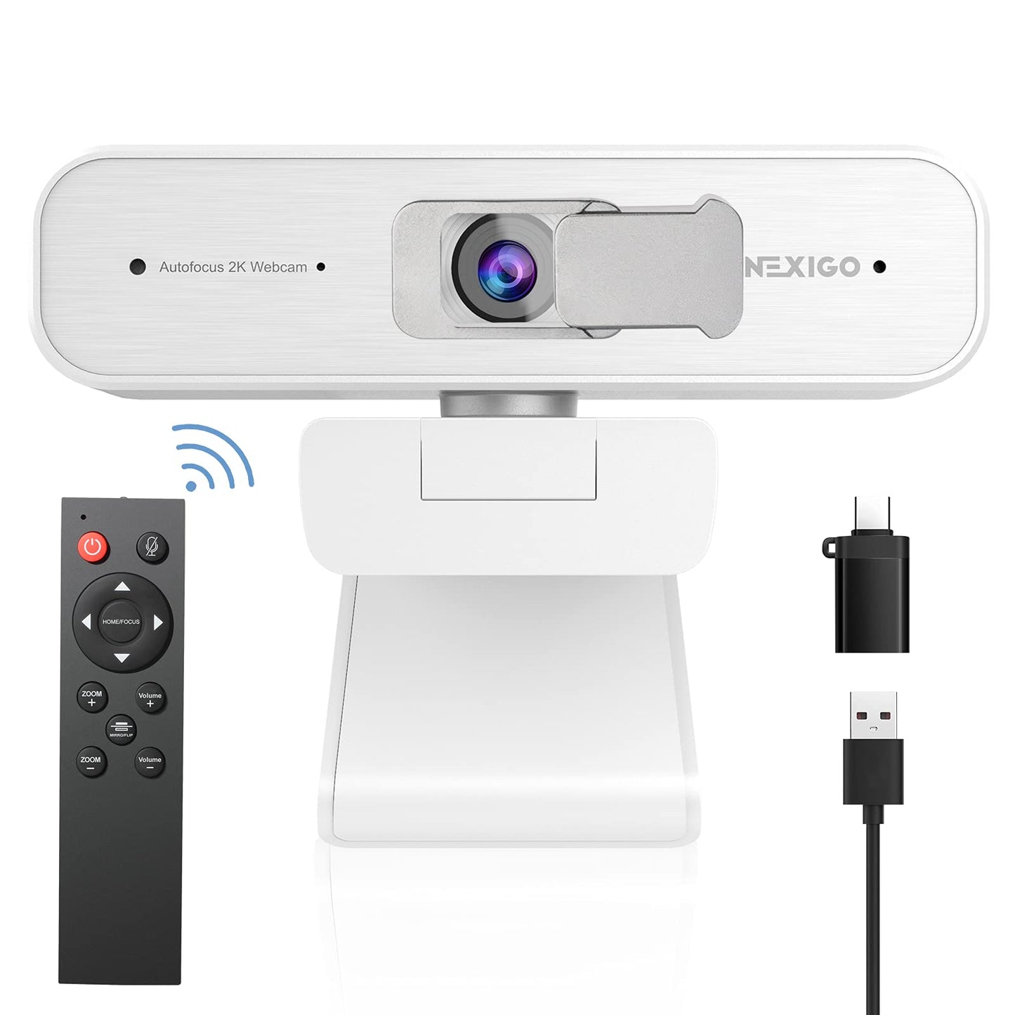 NexiGo N60 1080P Webcam with Microphone, Software Control & Privacy Cover, USB HD Computer Web Camera, Plug and Play, for Zoom/Skype/Teams, Conferencing and Video Calling