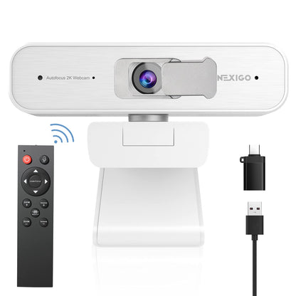 NexiGo N60 1080P Webcam with Microphone, Software Control & Privacy Cover, USB HD Computer Web Camera, Plug and Play, for Zoom/Skype/Teams, Conferencing and Video Calling