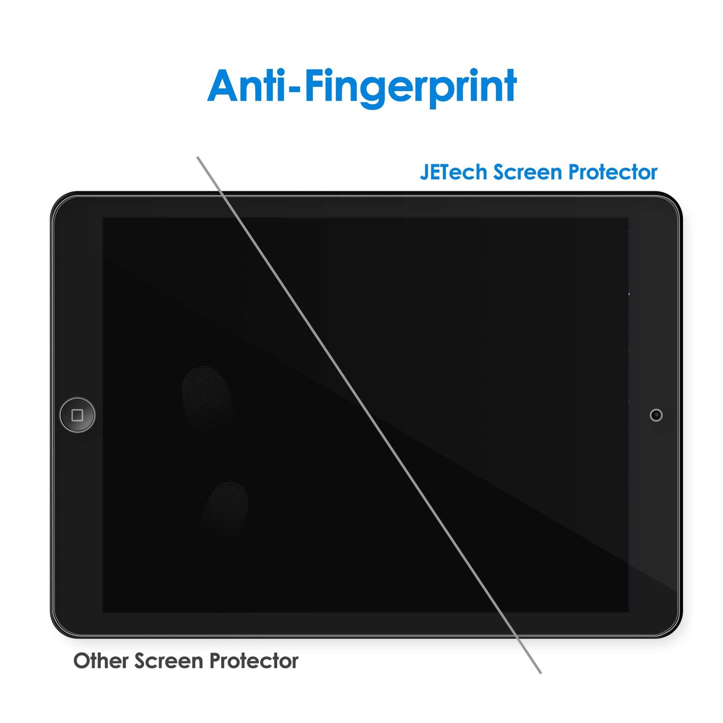 JETech Screen Protector for iPad (10.2-Inch, 2021/2020/2019 Model, 9/8/7 Generation), Tempered Glass Film, 1-Pack