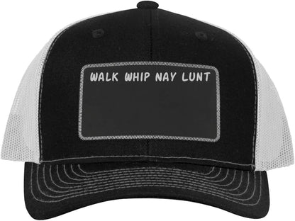 got Lunt? - Leather Black Metallic Patch Engraved Trucker Hat