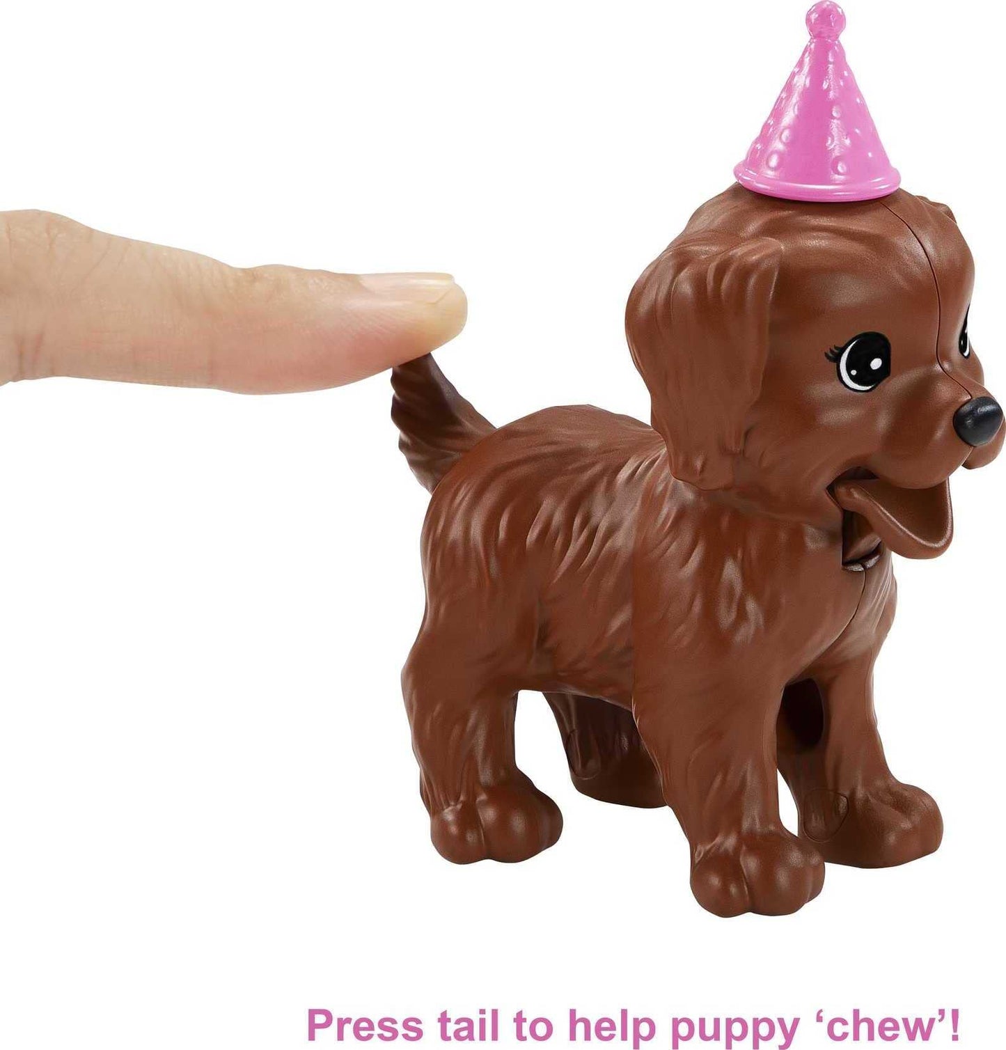 Barbie Doll & Pets Set, Blonde with Mommy Dog, 3 Newborn Puppies with Color-Change Feature & Pet Accessories