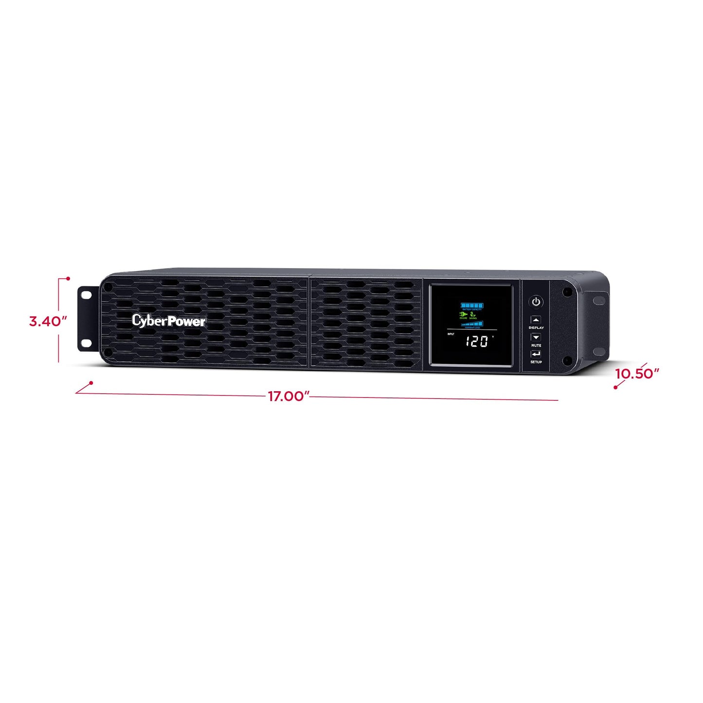 CyberPower CP1500PFCLCD PFC Sinewave UPS Battery Backup and Surge Protector, 1500VA/1000W, 12 Outlets, AVR, Mini Tower, UL Certified