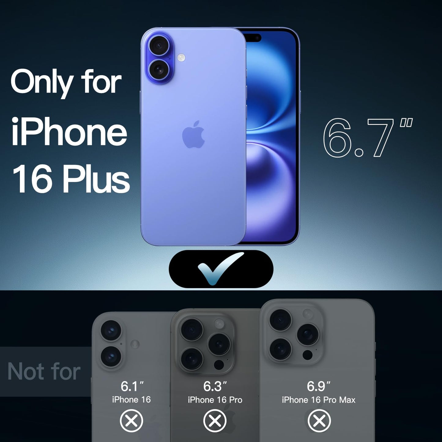 JETech Case for iPhone 16 6.1-Inch, Non-Yellowing Shockproof Phone Bumper Cover, Anti-Scratch Clear Back (Clear)