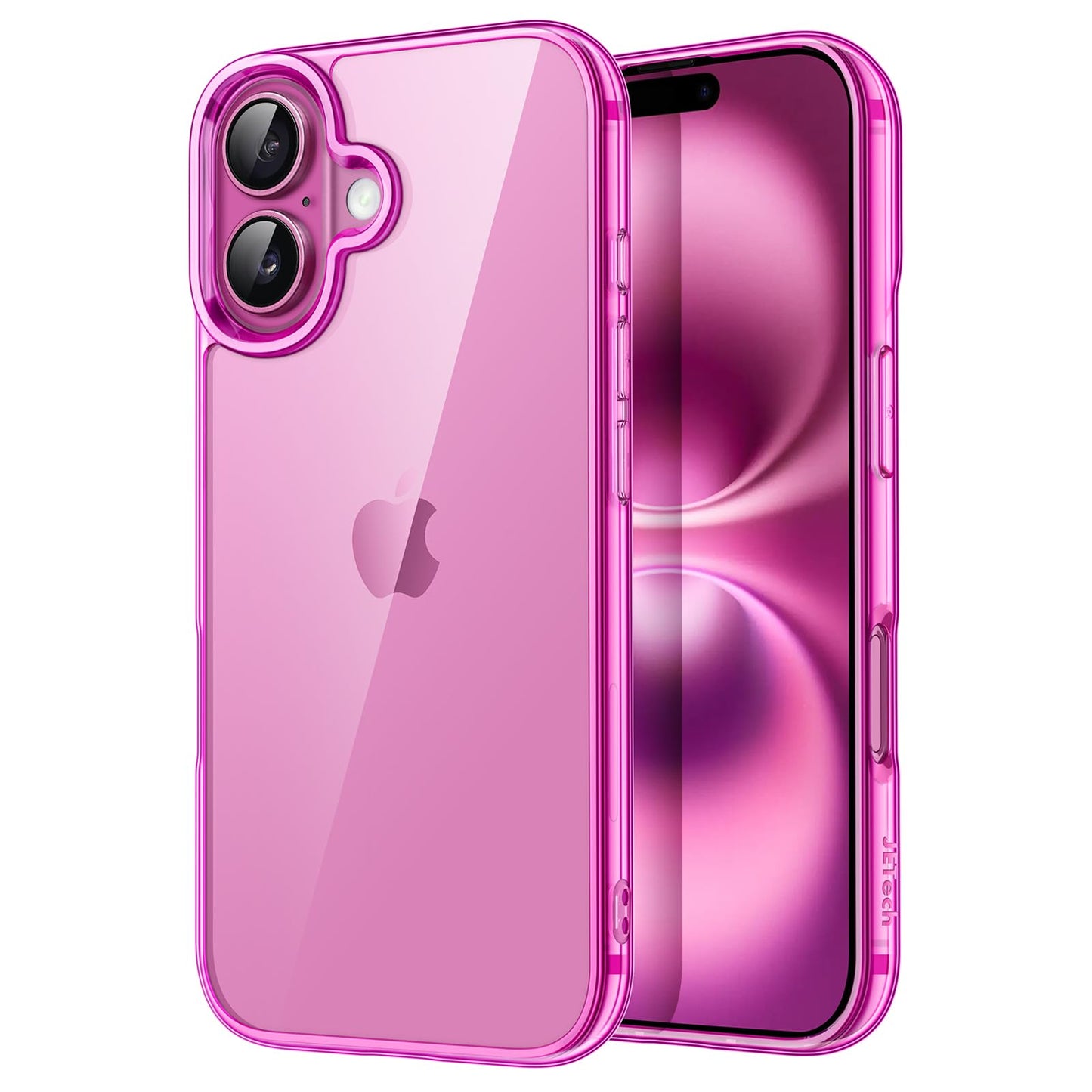 JETech Case for iPhone 16 6.1-Inch, Non-Yellowing Shockproof Phone Bumper Cover, Anti-Scratch Clear Back (Clear)