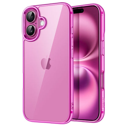 JETech Case for iPhone 16 6.1-Inch, Non-Yellowing Shockproof Phone Bumper Cover, Anti-Scratch Clear Back (Clear)