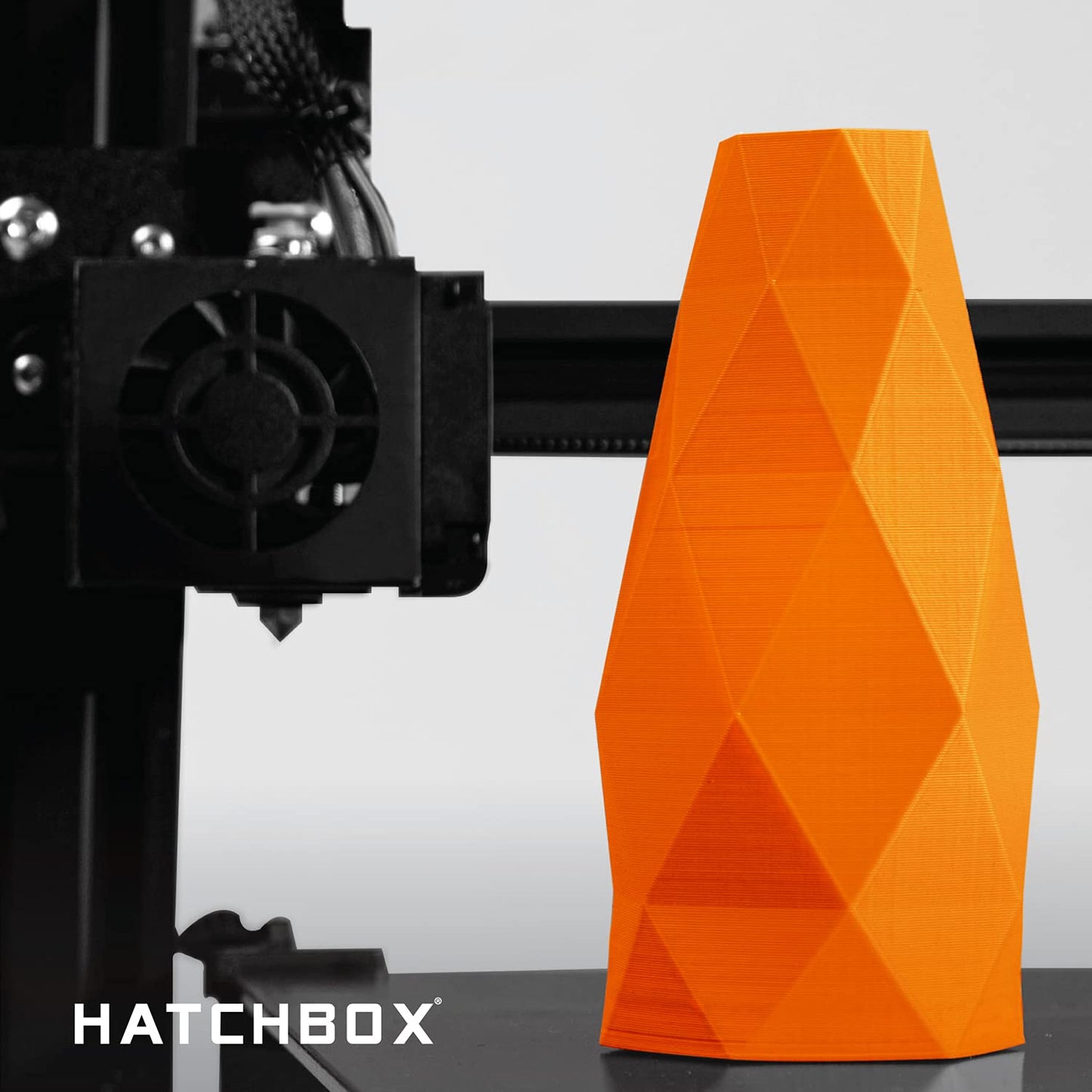 HATCHBOX 1.75mm Black PLA 3D Printer Filament, 1 KG Spool, Dimensional Accuracy +/- 0.03 mm, 3D Printing Filament