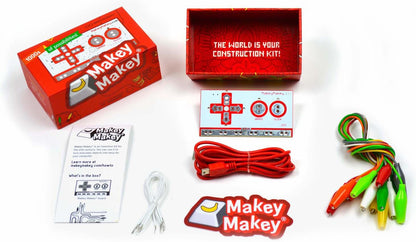 Makey Makey STEM Kit from Joylabz, Educational Science Kits, 1000s of Engineering and Computer Coding Activities, Hands-on Technology Learning Fun, Engineering Kits for Kids, STEM Kits