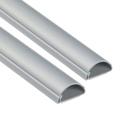 D-Line Cable Raceway On-Wall Cord Cover | 1D3015W | Surface Mount Electrical Channel to Hide and Conceal Cords, Cables, and Wires | White, Paintable