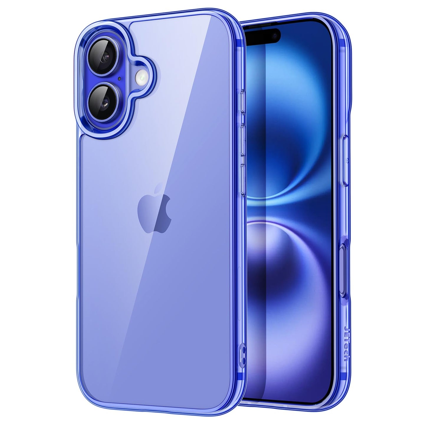 JETech Case for iPhone 16 6.1-Inch, Non-Yellowing Shockproof Phone Bumper Cover, Anti-Scratch Clear Back (Clear)