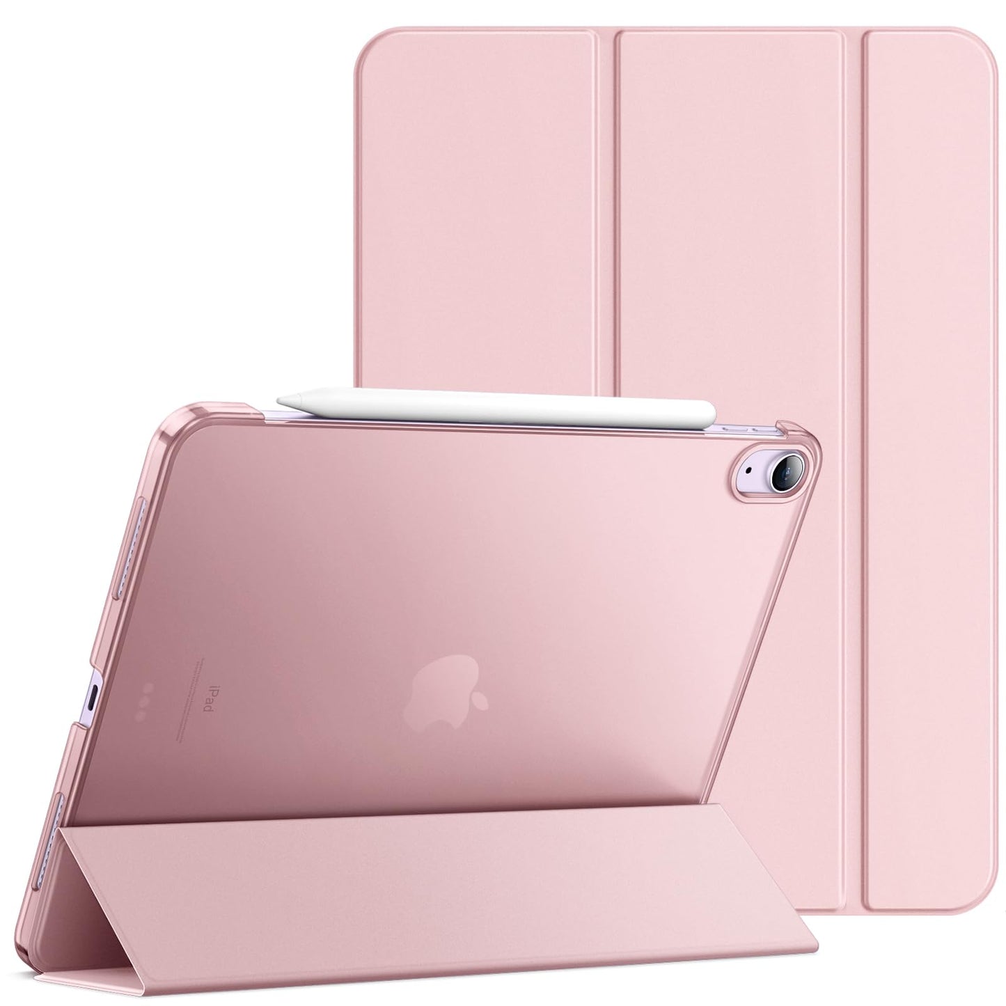 JETech Case ONLY for iPad Air 11-Inch M4/M3/M2 (2026/2025/2024), iPad Air 5/4 (2022/2020 5th/4th Generation 10.9-Inch), Slim Stand Hard Back Shell Cover with Auto Wake/Sleep (Starlight)