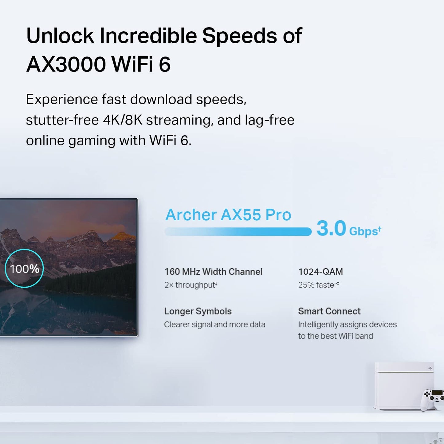 TP-Link AXE5400 Tri-Band WiFi 6E Router (Archer AXE75)- Gigabit Wireless Internet Router, ax Router for Gaming, VPN Router, OneMesh, WPA3 (Renewed)