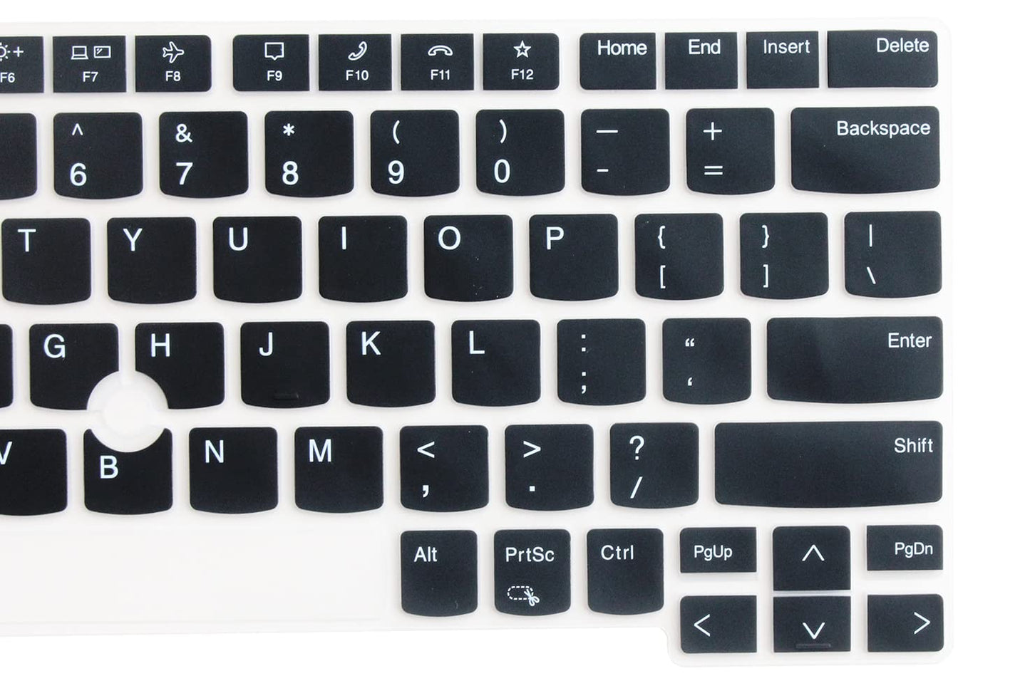 Silicone Keyboard Skin Compatible for 2021 Lenovo ThinkPad X1 Carbon Gen 9 Laptop 14", 2021 Thinkpad X1 Yoga 14", 2021 Thinkpad X1 Yoga Gen 6 14" Laptop (NOT Fit 2020-2017 release old Versions) (Black