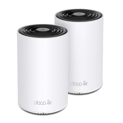 TP-Link Deco XE75 AXE5400 Tri-Band WiFi 6E Mesh System - Covers up to 5500 Sq.Ft, Replaces WiFi Router and Extender, AI-Driven Mesh, 6GHz Band, 2-Pack