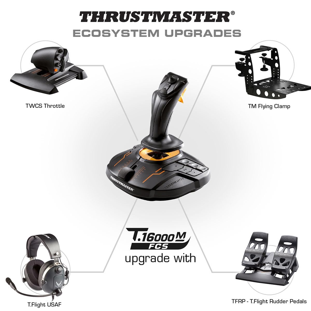 Thrustmaster T16000M FCS HOTAS (Compatible with PC)