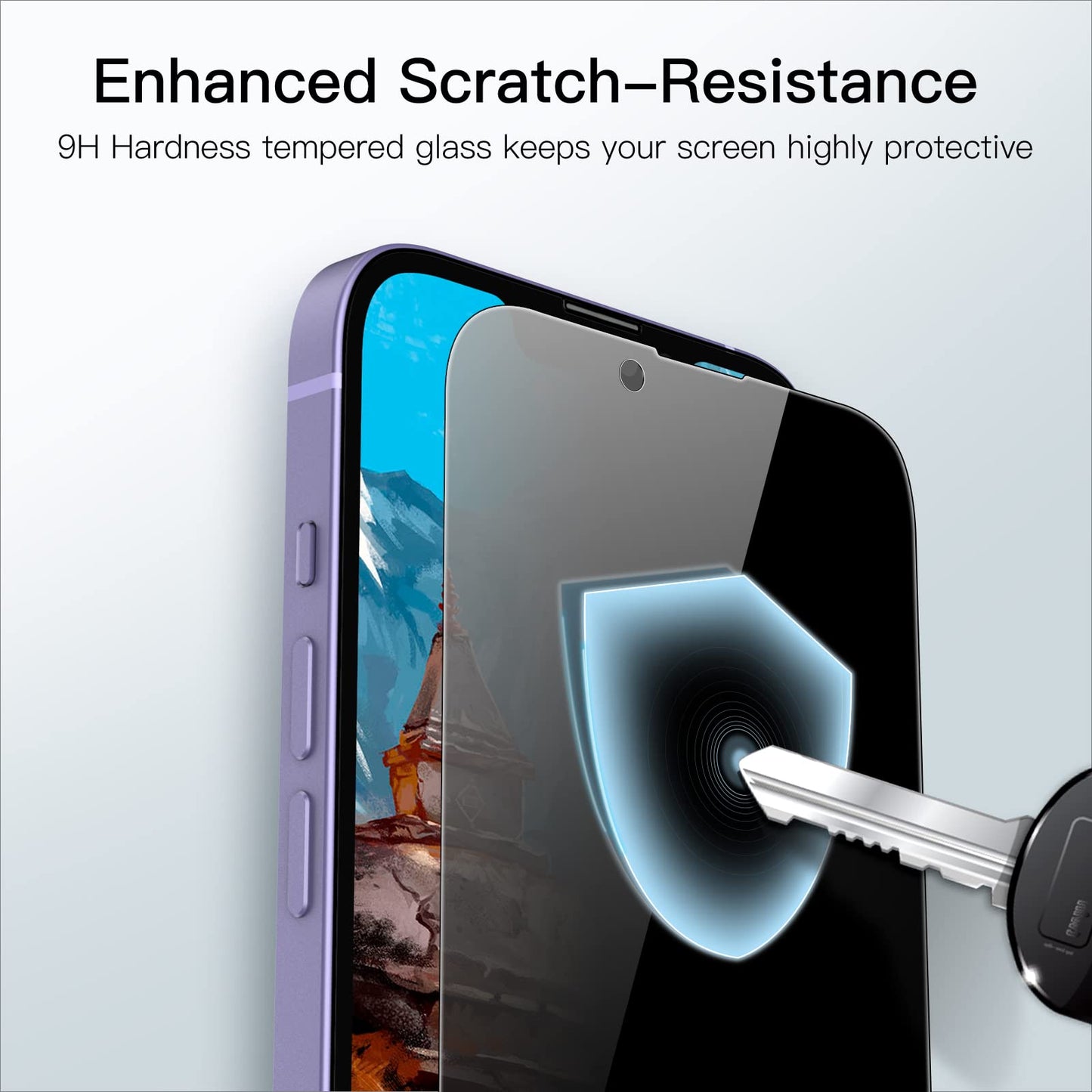 JETech Privacy Full Coverage Screen Protector for iPhone 14 Pro Max 6.7-Inch, Anti-Spy Tempered Glass Film, Edge to Edge Protection Case-Friendly, 2-Pack