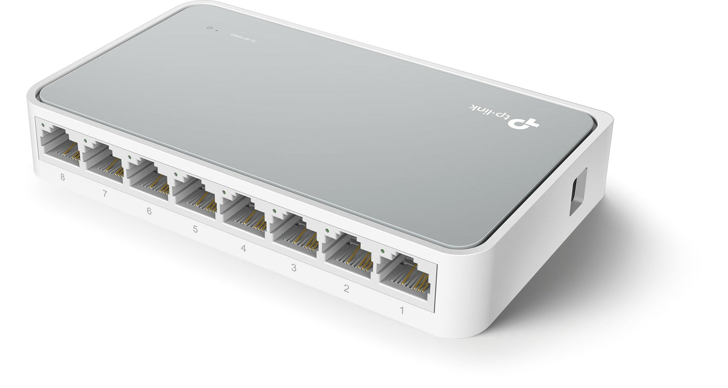Learning Resources TL-SF1005D TP-Link 5-Port Fast Ethernet Unmanaged Switch | Plug and Play | Desktop