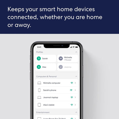 Amazon eero 6+ mesh wifi system - Supports internet plans up to a Gigabit, Coverage up to 4,500 sq. ft., Connect 75+ devices, 3-pack