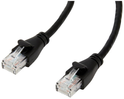 Amazon Basics RJ45 Cat-6 Ethernet Patch Internet Cable, 1Gbps Transfer Speed, Gold-Plated Connectors, Universal Connectivity for PC, TV, Tablet, Router, Printer, 5 Foot, Black