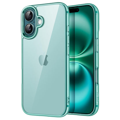 JETech Case for iPhone 16 6.1-Inch, Non-Yellowing Shockproof Phone Bumper Cover, Anti-Scratch Clear Back (Clear)