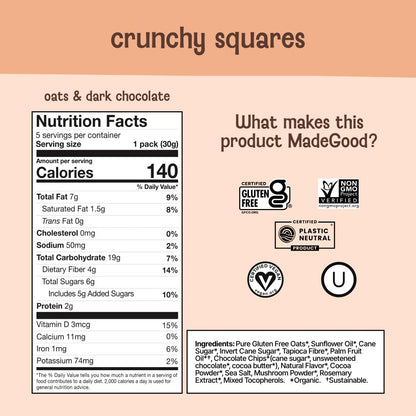 MadeGood Granola Variety Pack, Crunchy Squares, Bites, Bars, and Morning Bars for Breakfast and Healthy Snacking, Organic and Gluten Free, 36 Pack
