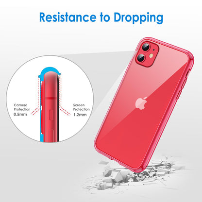 JETech Case for iPhone 11 6.1-Inch, Non-Yellowing Shockproof Phone Bumper Cover, Anti-Scratch Clear Back (Clear)