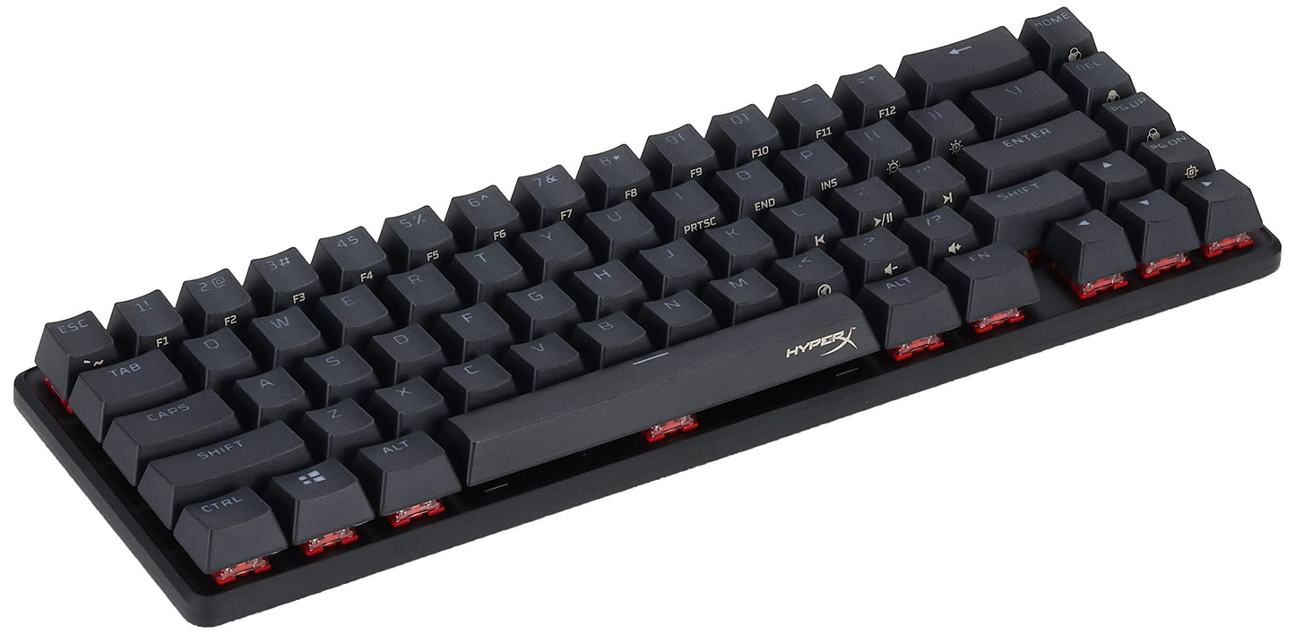 HyperX Alloy Origins 65 - Mechanical Gaming Keyboard – Compact 65% Form Factor - Linear Red Switch - Double Shot PBT Keycaps - RGB LED Backlit - NGENUITY Software Compatible,Black