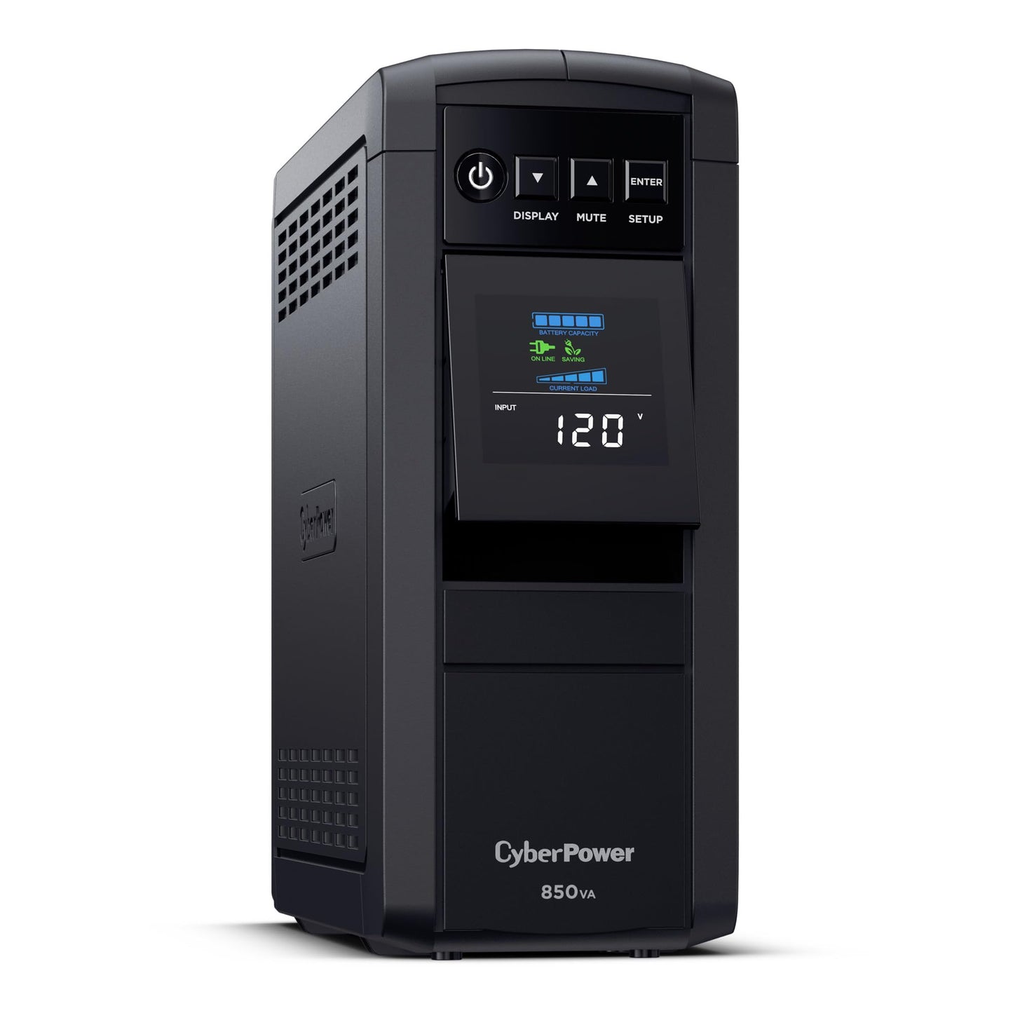 CyberPower CP1500PFCLCD PFC Sinewave UPS Battery Backup and Surge Protector, 1500VA/1000W, 12 Outlets, AVR, Mini Tower, UL Certified