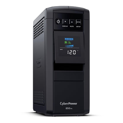 CyberPower CP1500PFCLCD PFC Sinewave UPS Battery Backup and Surge Protector, 1500VA/1000W, 12 Outlets, AVR, Mini Tower, UL Certified