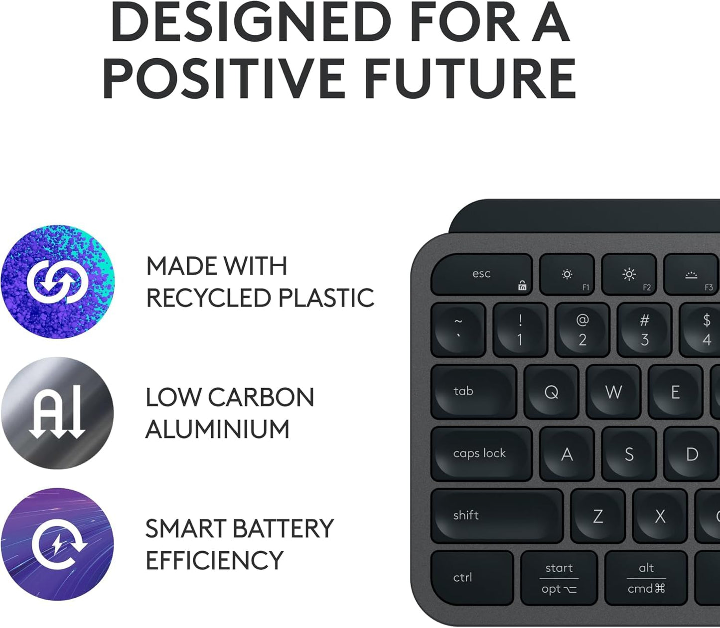Logitech MX Keys Mini Minimalist Wireless Illuminated Keyboard, Compact, Bluetooth, Backlit, USB-C, Compatible with Apple macOS, iOS, Windows, Linux, Android, Metal Build - Graphite