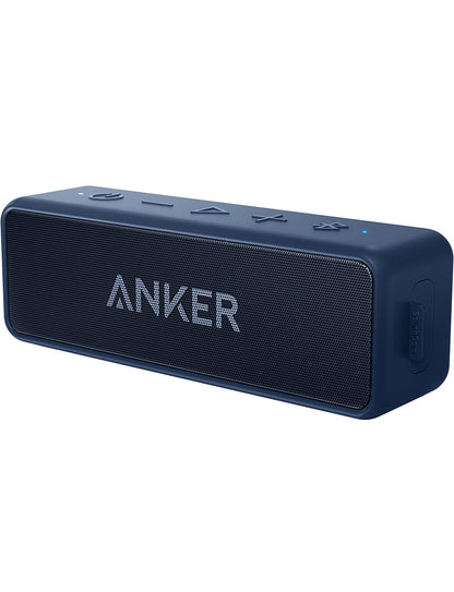 Anker Soundcore 2 Portable Bluetooth Speaker with Stereo Sound, Bluetooth 5, Bassup, IPX7 Waterproof, 24-Hour Playtime, Wireless, Speaker for Home, Outdoors, Travel