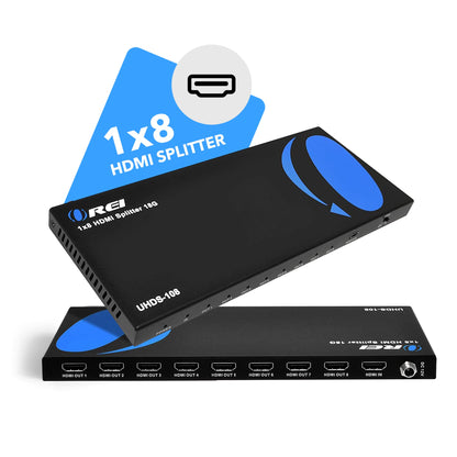 OREI UltraHD 4K @ 60 Hz 1 x 2 HDMI Splitter 1 in 2 Out (2 Port) 4:4:4 8-bit - Does Not Bypass HDCP, 18 Gbps, 4K HDMI Splitter