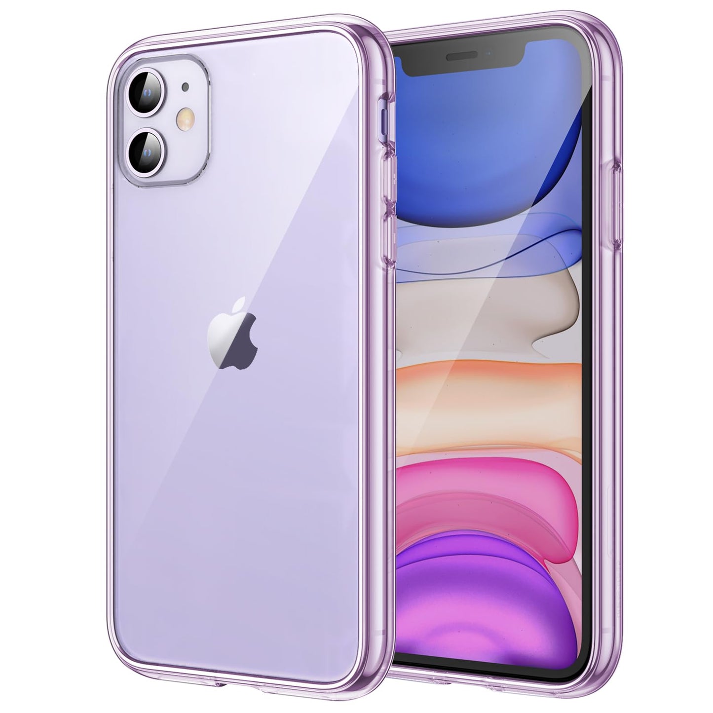 JETech Case for iPhone 11 6.1-Inch, Non-Yellowing Shockproof Phone Bumper Cover, Anti-Scratch Clear Back (Clear)