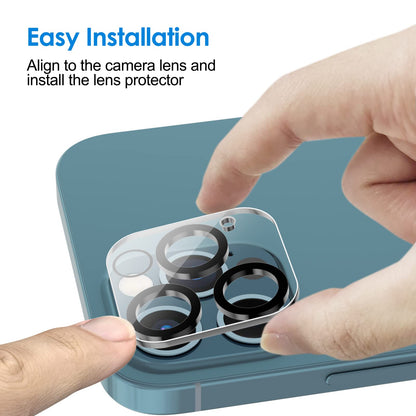 JETech Camera Lens Protector for iPhone 12 Pro Max 6.7-Inch, 9H Tempered Glass, HD Clear, Anti-Scratch, Case Friendly, Does Not Affect Night Shots, 3-Pack