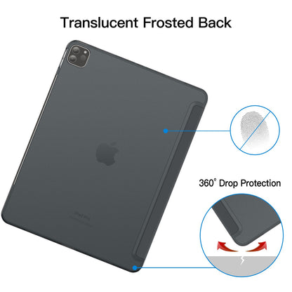 JETech Case for iPad Pro 12.9-Inch (2020/2018 Model, 4th/3rd Generation), Compatible with Pencil, Cover Auto Wake/Sleep (Black)