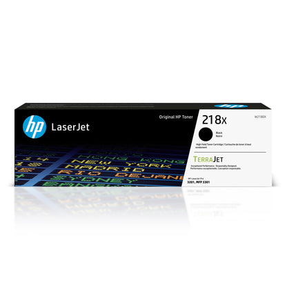 HP 218X High-Yield Toner Cartridge 4-Pack (Black, Cyan, Magenta, Yellow) | Compatible Color LaserJet Pro 3201 & MFP 3301 Series Printers | W2180XQ1 Combo Pack