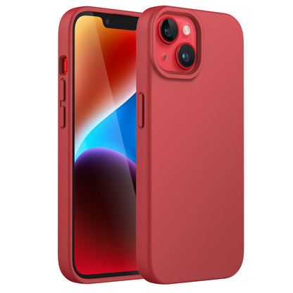 JETech Silicone Case for iPhone 14 6.1-Inch, Silky-Soft Touch Full-Body Protective Phone Case, Shockproof Cover with Microfiber Lining (Black)