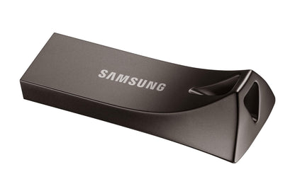 SAMSUNG BAR Plus 3.1 USB Flash Drive, 128GB, 400MB/s, Rugged Metal Casing, Storage Expansion for Photos, Videos, Music, Files, MUF-128BE4/AM, Titan Grey