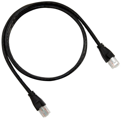 Amazon Basics RJ45 Cat-6 Ethernet Patch Internet Cable, 1Gbps Transfer Speed, Gold-Plated Connectors, Universal Connectivity for PC, TV, Tablet, Router, Printer, 5 Foot, Black