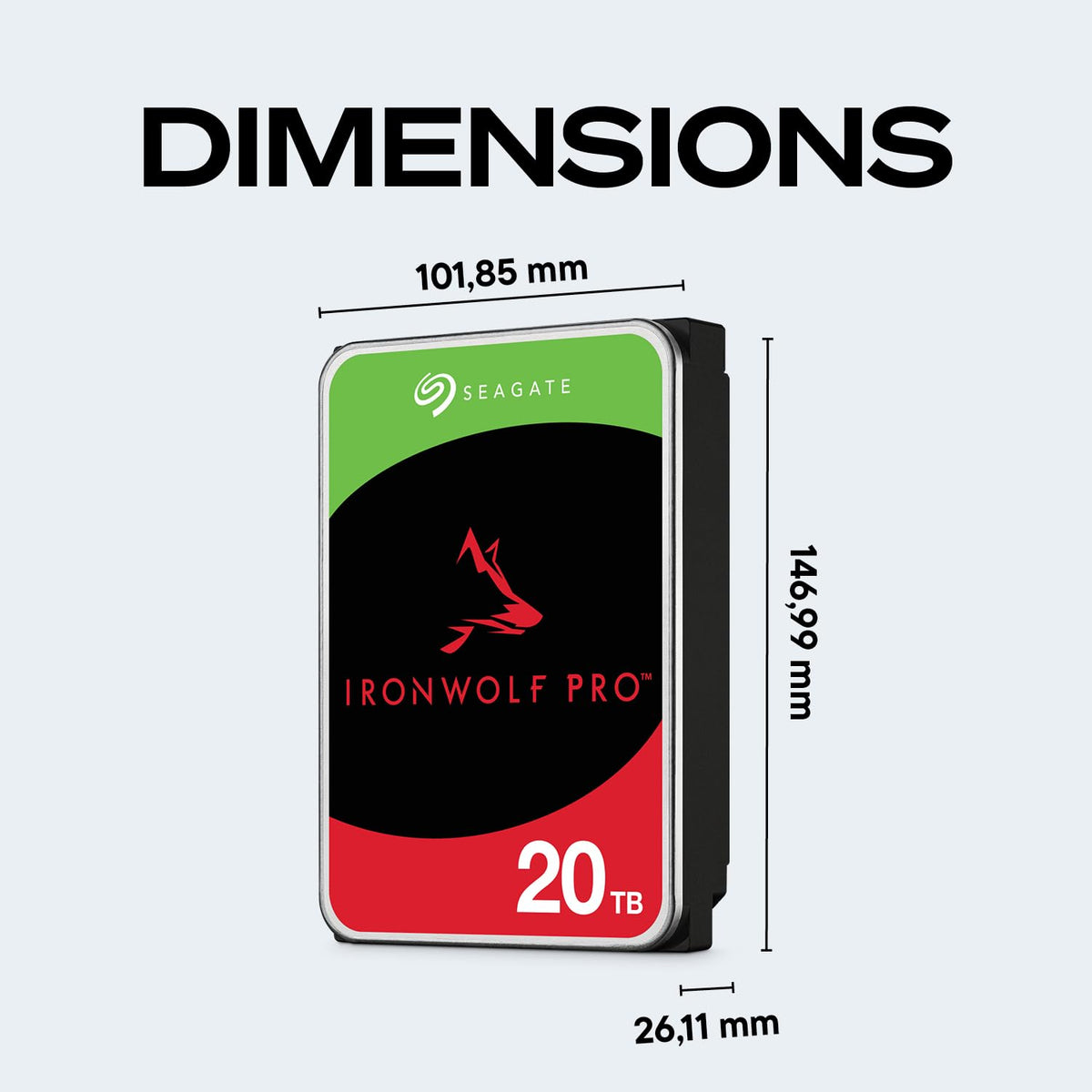 Seagate 8TB IronWolf Internal NAS Hard Drive | SATA 6 Gb/s (ST8000VNZ04)