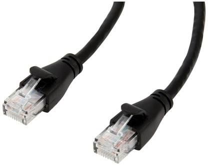 Amazon Basics RJ45 Cat-6 Ethernet Patch Internet Cable, 1Gbps Transfer Speed, Gold-Plated Connectors, Universal Connectivity for PC, TV, Tablet, Router, Printer, 5 Foot, Black
