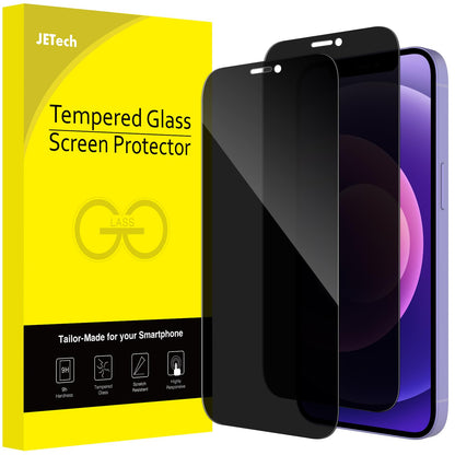 JETech Privacy Full Coverage Screen Protector for iPhone 14 Pro Max 6.7-Inch, Anti-Spy Tempered Glass Film, Edge to Edge Protection Case-Friendly, 2-Pack