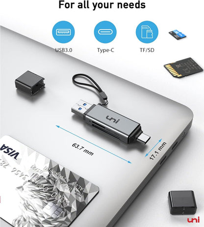 uni SD Card Reader,High Speed USB C to Micro SD Memory Card Adapter USB 3.0
